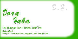 dora haba business card